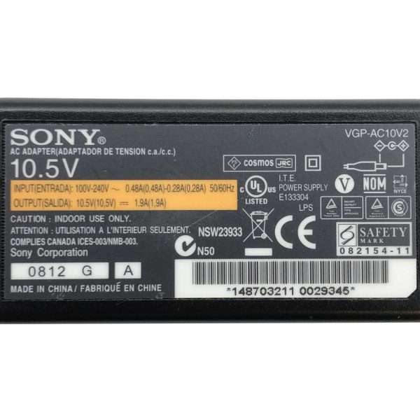 Adaptador AC Sony VGP-AC10V2 Compatible_F2