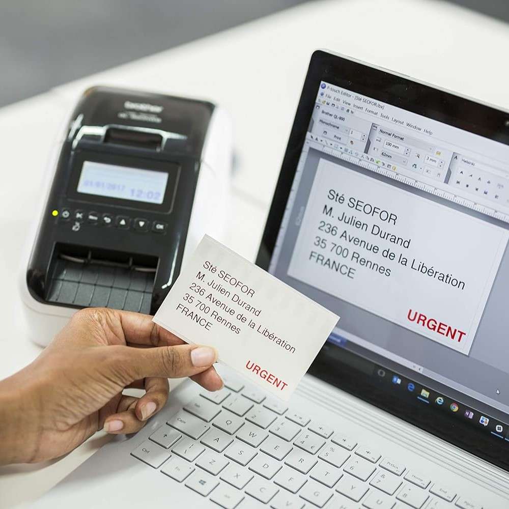 Impresora Brother Etiquetas mod.QL-820NWB USB, LAN_F3