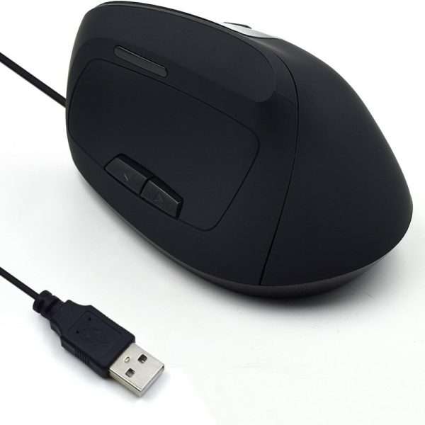 Ratón Ewent EW3157 Vertical Ergonomic- USB - Negro_F2