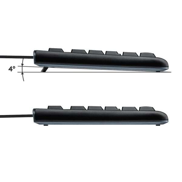 Teclado Logitech K120 USB, Negro Aleman_F2